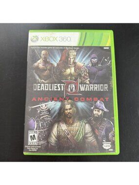 Deadliest Warrior: Ancient Combat (Microsoft Xbox 360, 2012) With Manual